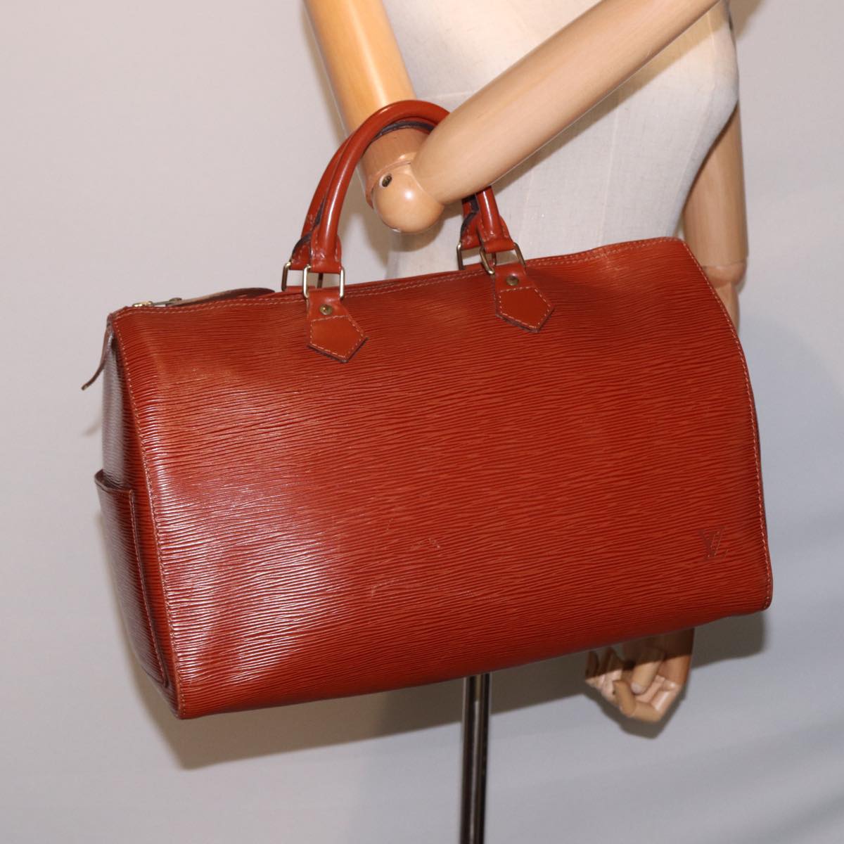 Louis Vuitton Speedy 40 Brown Leather Handbag