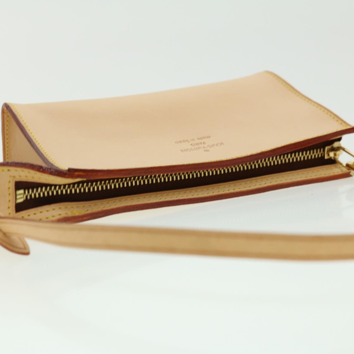 Louis Vuitton Bucket Pm Beige Leather Shoulder Bag
