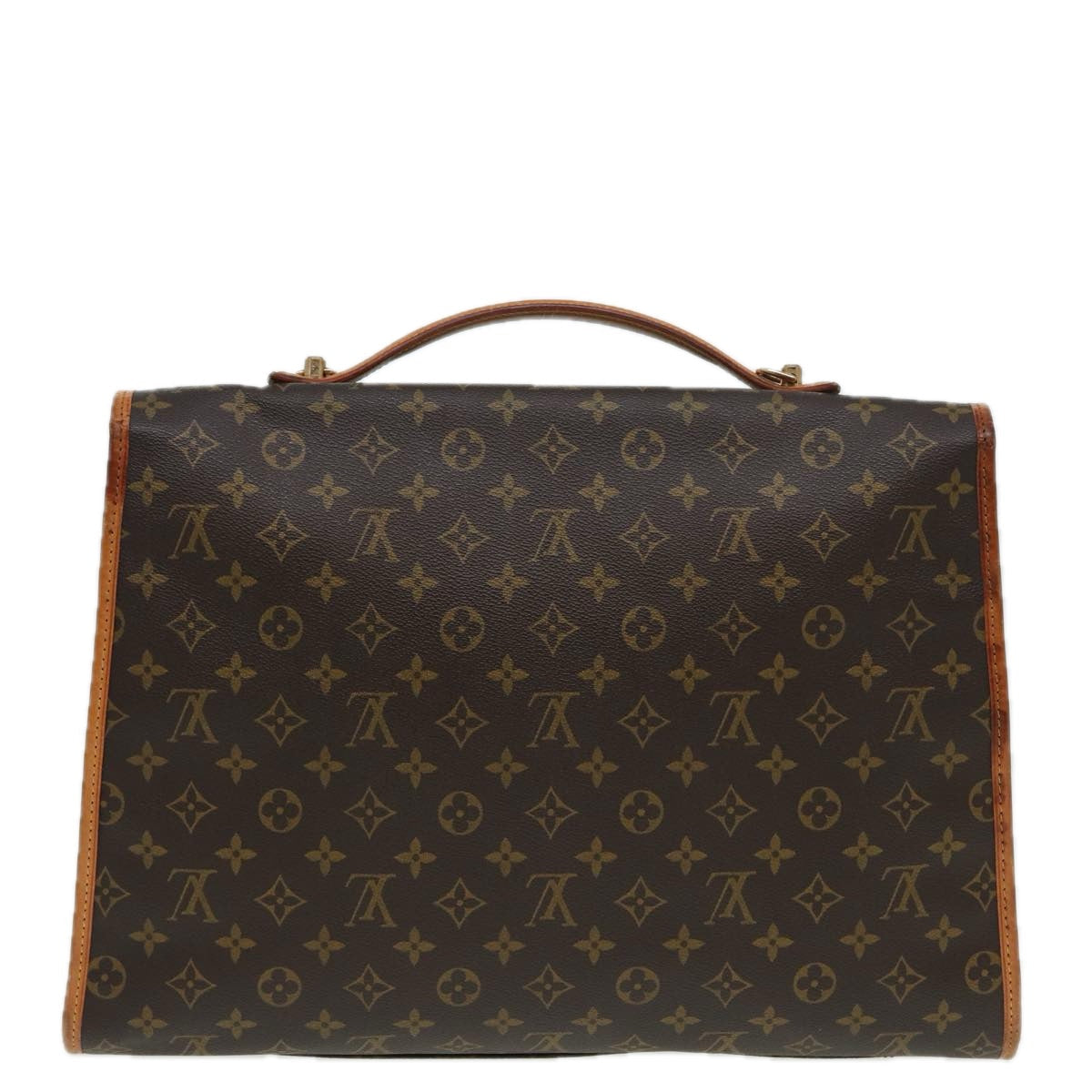 Louis Vuitton Beverly Brown Canvas Handbag