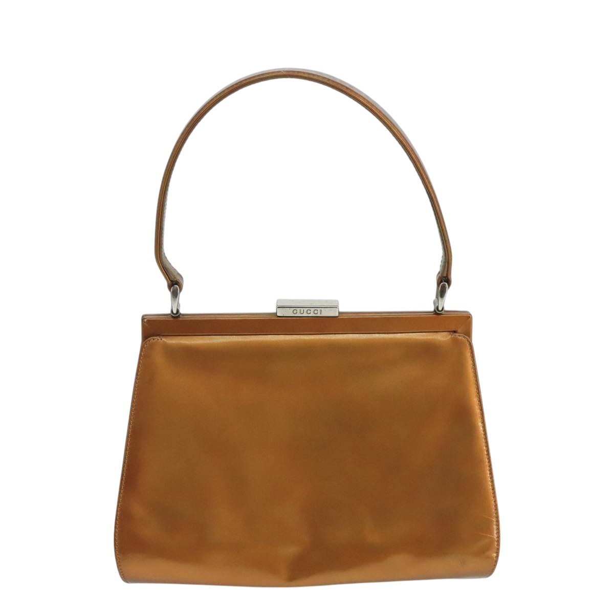 Gucci Jackie Brown Patent Leather Shoulder Bag ()