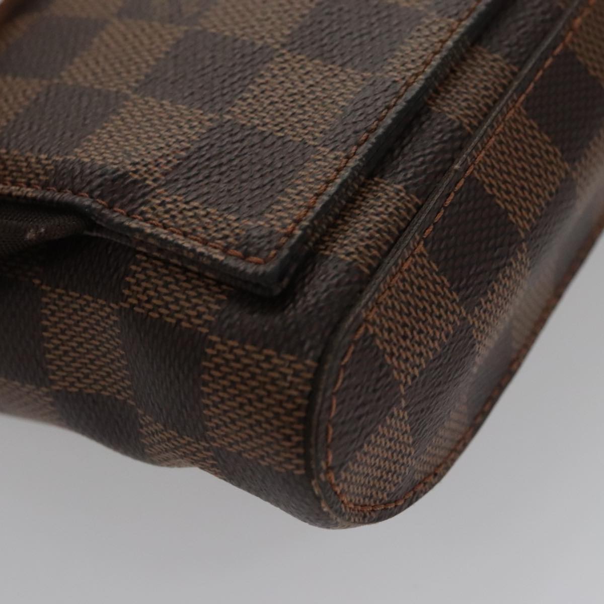 Louis Vuitton Geronimos Brown Canvas Shoulder Bag
