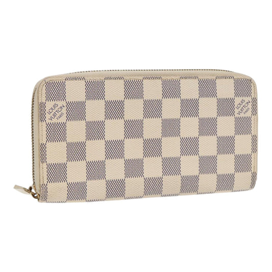 Louis Vuitton Portefeuille Zippy White Canvas Wallet