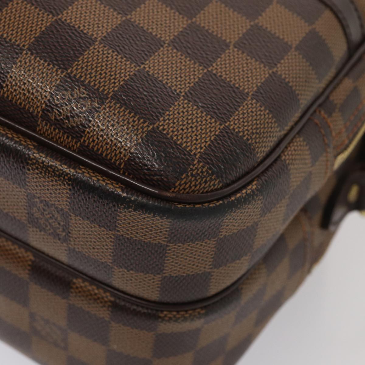 Louis Vuitton Reporter Brown Canvas Shoulder Bag