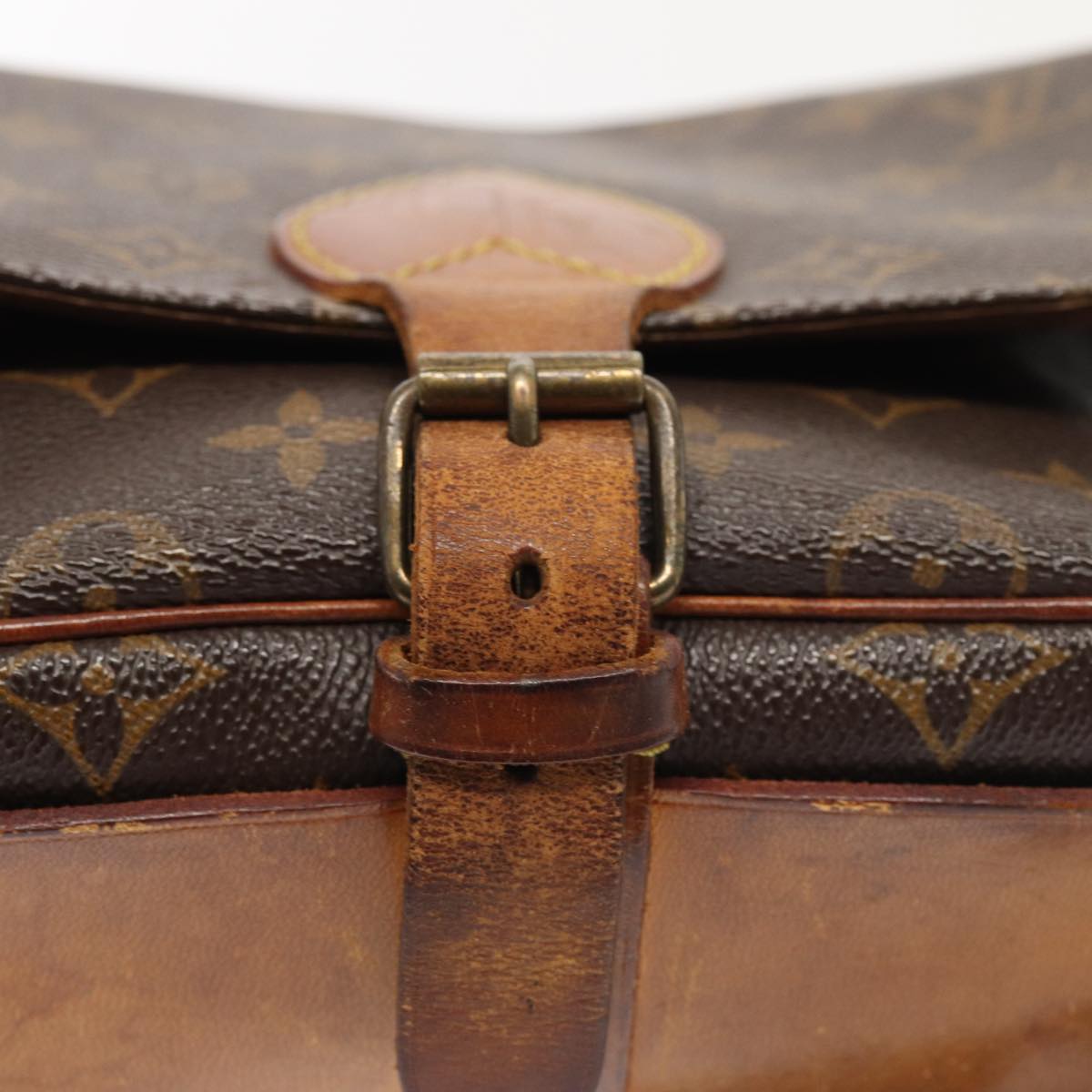Louis Vuitton Cartouchiere Brown Canvas Shoulder Bag