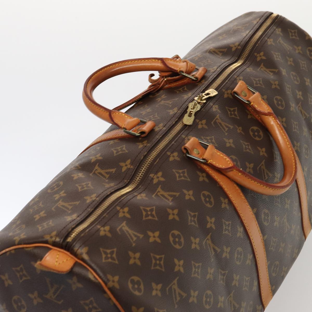 Louis Vuitton Keepall 60 Brown Canvas Travel Bag