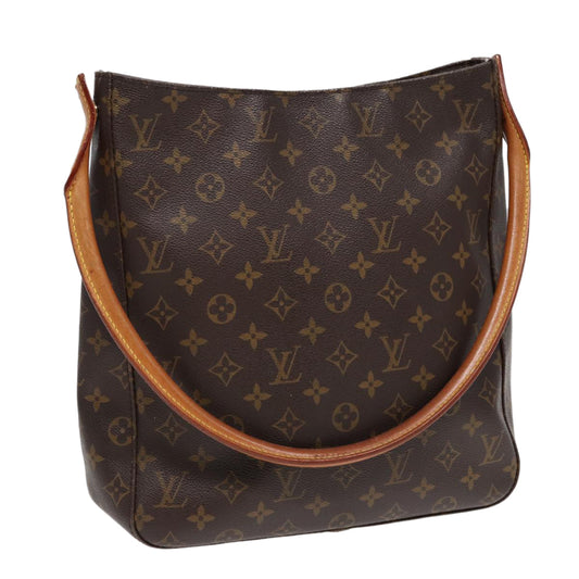 Louis Vuitton Looping Gm Brown Canvas Shoulder Bag
