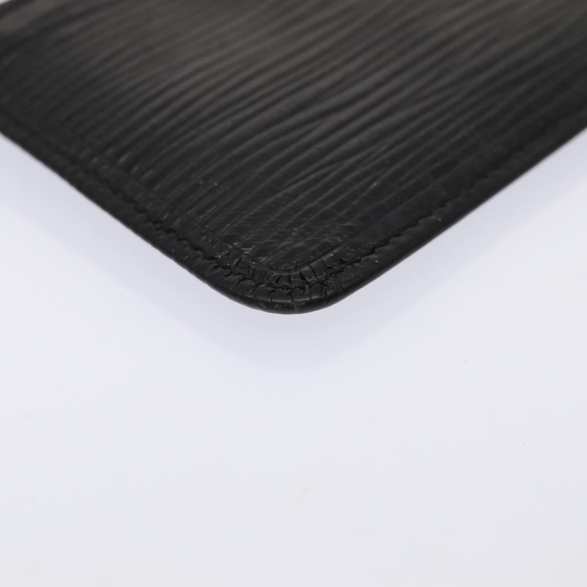 Louis Vuitton Pochette Clés Black Leather Wallet