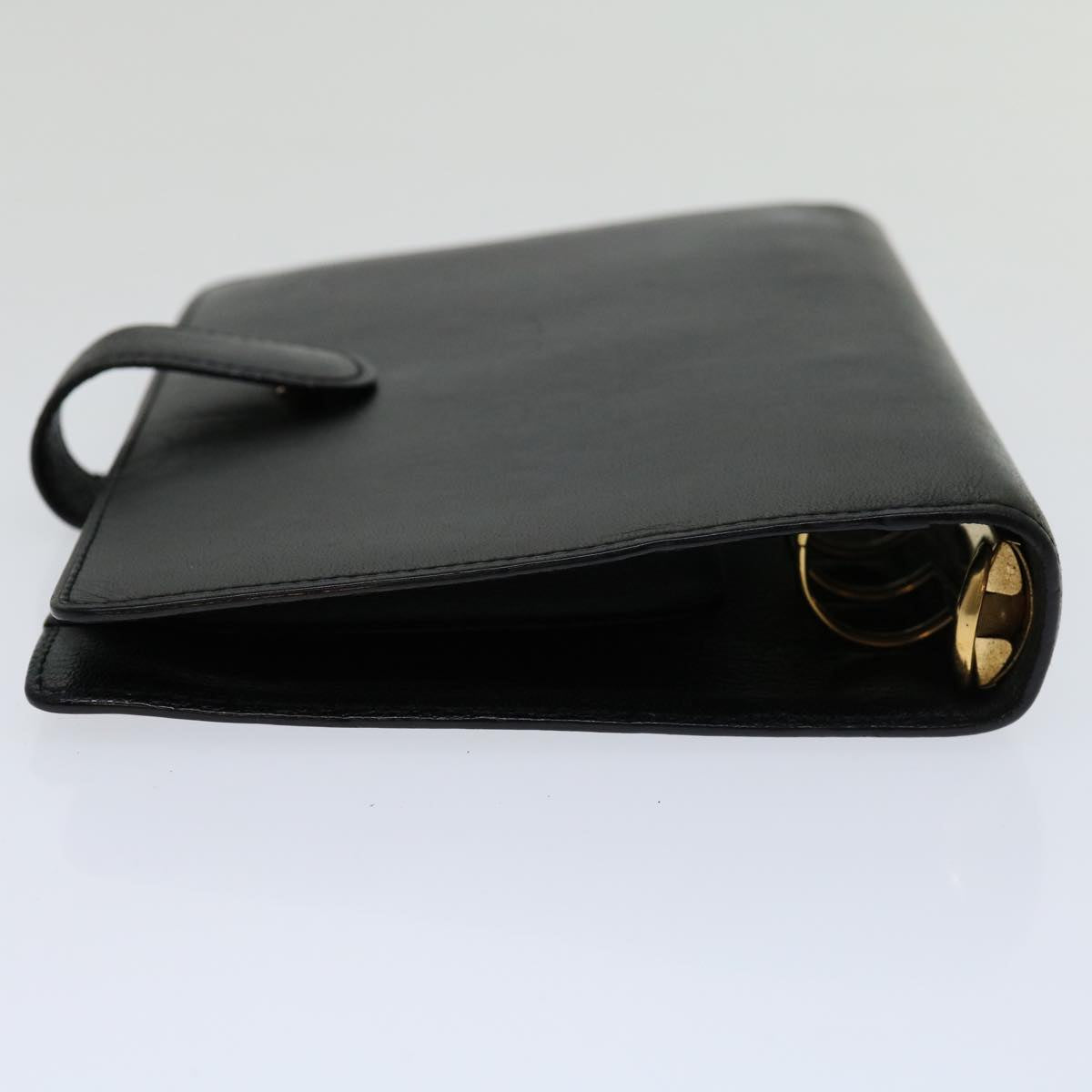 Louis Vuitton Agenda Mm Black Leather Wallet