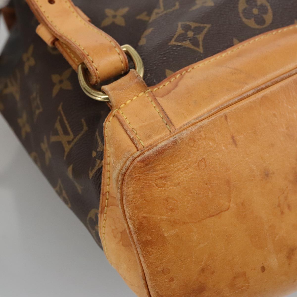 Louis Vuitton Montsouris Gm Brown Canvas Backpack Bag