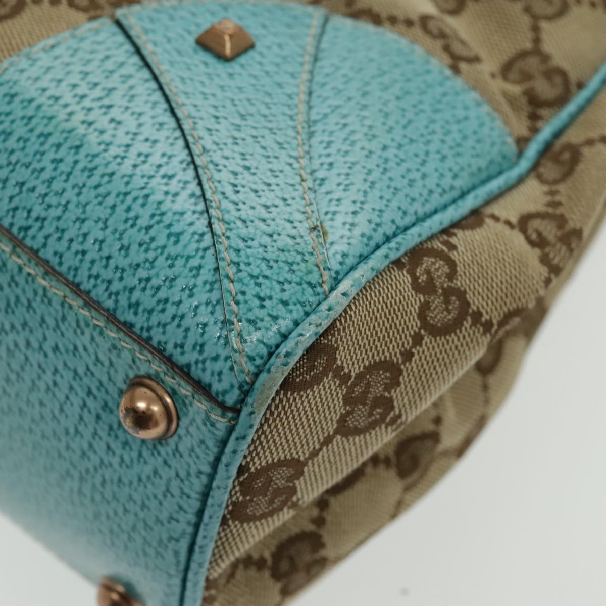 Gucci Jackie Beige Canvas Handbag