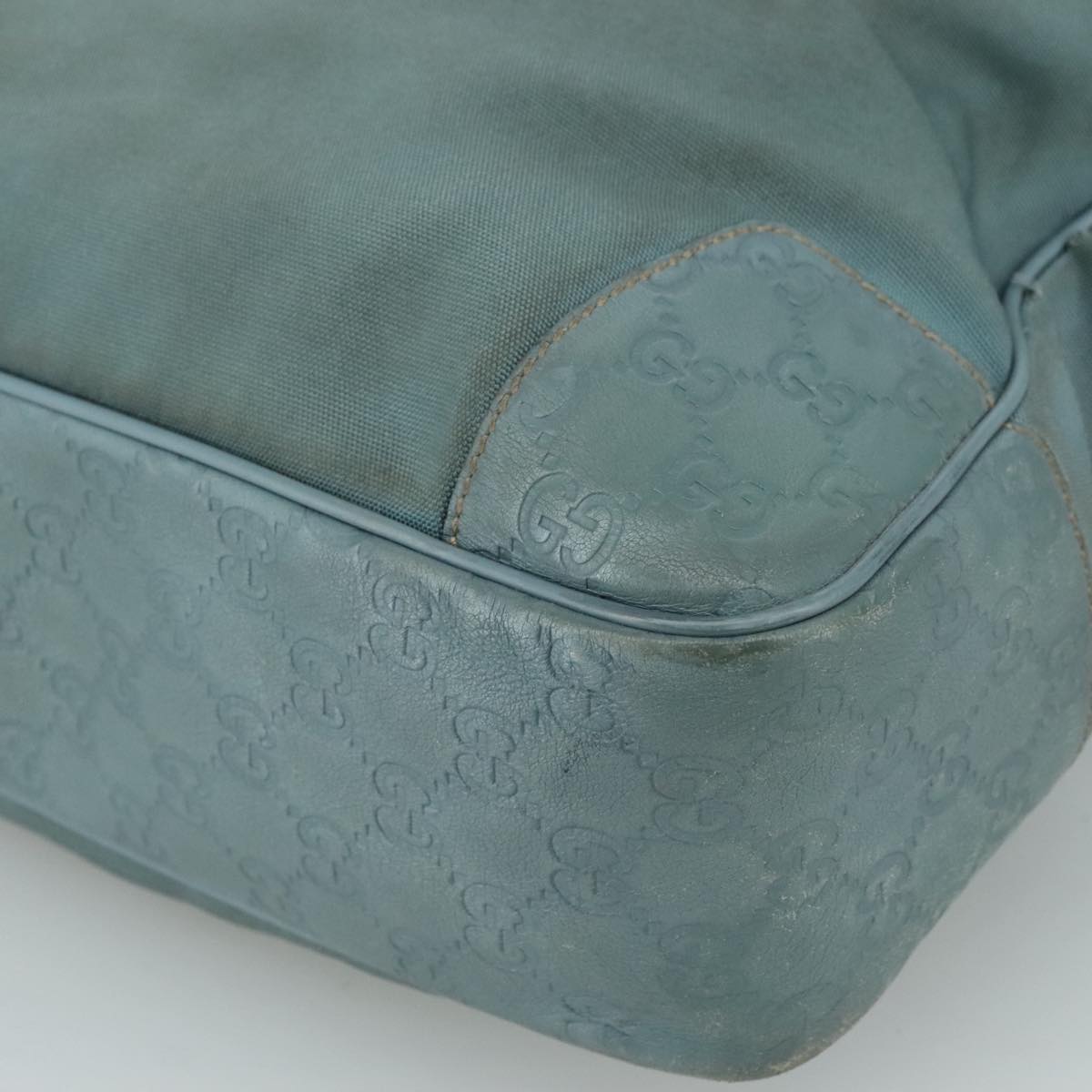 Gucci Gg Canvas Turquoise Canvas Shoulder Bag