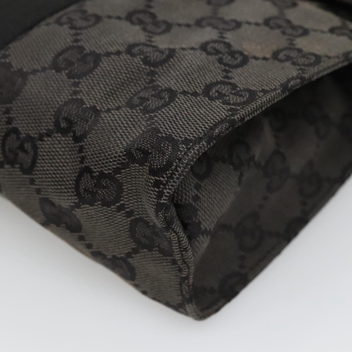 Gucci Gg Canvas Black Canvas Clutch Bag