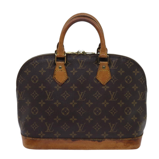 Louis Vuitton Alma Brown Canvas Handbag