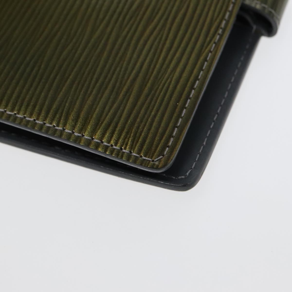 Louis Vuitton Agenda Cover Green Leather Wallet