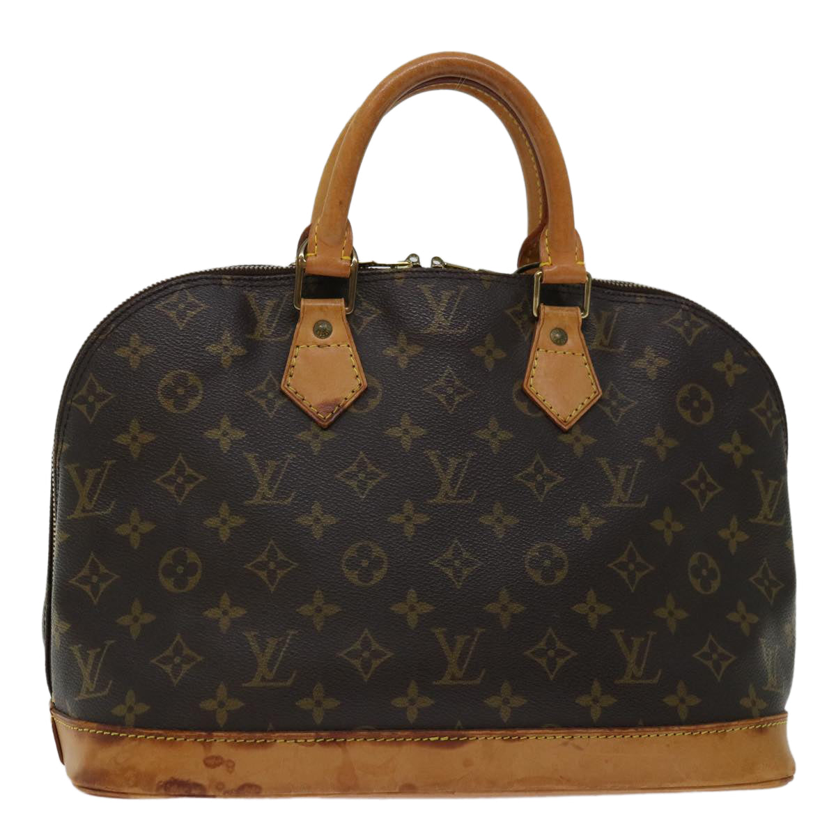Louis Vuitton Alma Brown Canvas Handbag