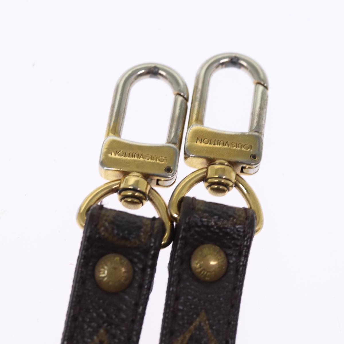 Louis Vuitton Shoulder Strap Brown Canvas Bag Jewelry