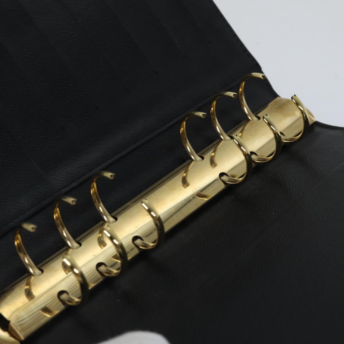 Louis Vuitton Agenda Mm Black Leather Wallet