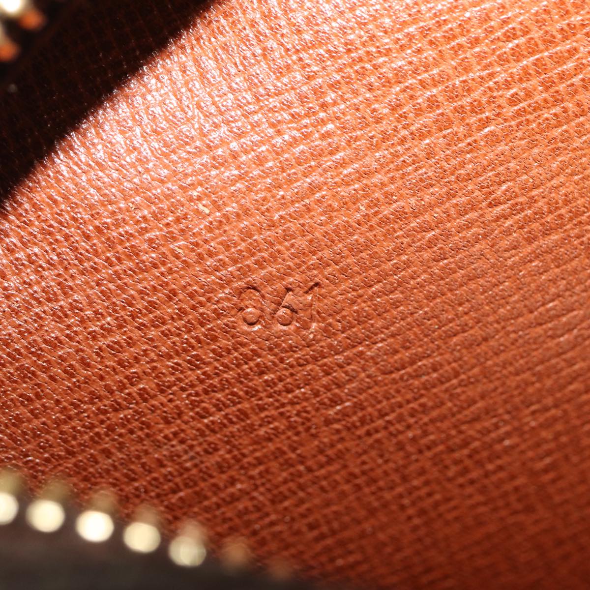 Louis Vuitton Compiegne 28 Brown Canvas Clutch Bag