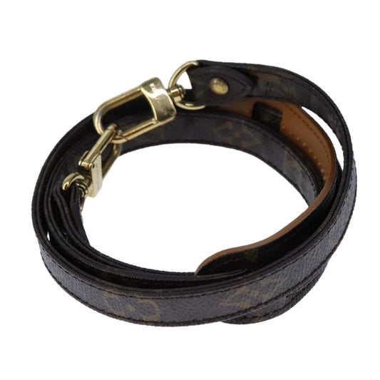 Louis Vuitton Shoulder Strap Brown Canvas Bag Jewelry ()