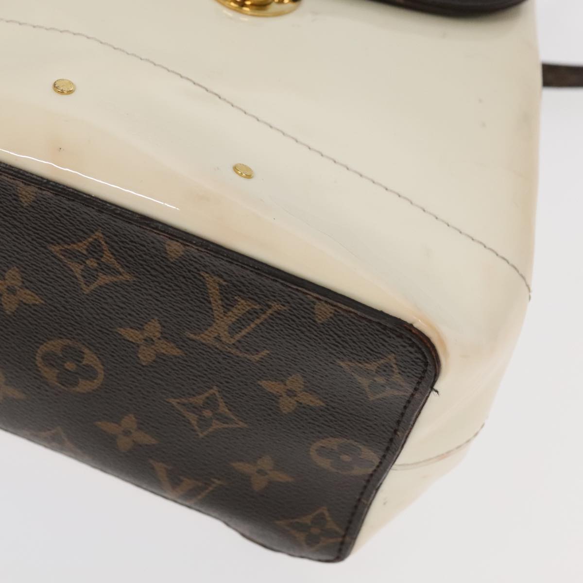 Louis Vuitton Hot Springs White Leather Backpack Bag