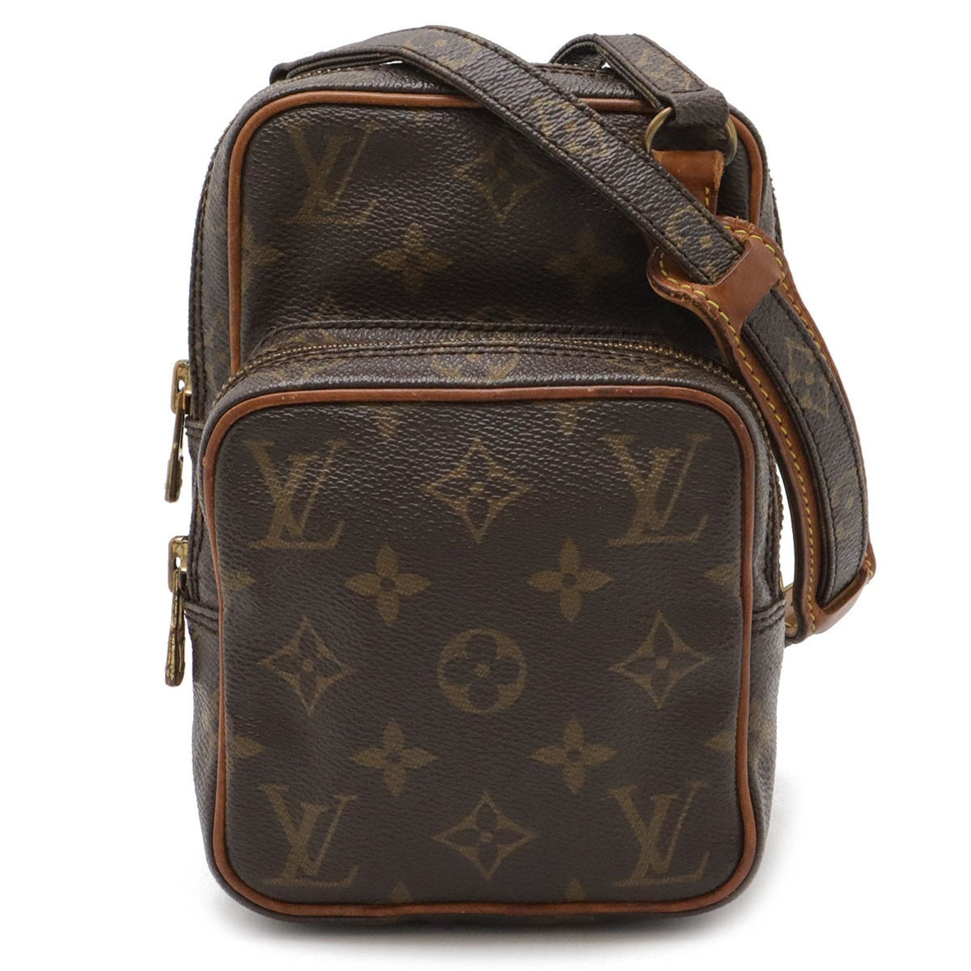 Louis Vuitton Brown Monogram Pochette Shoulder Bag ()