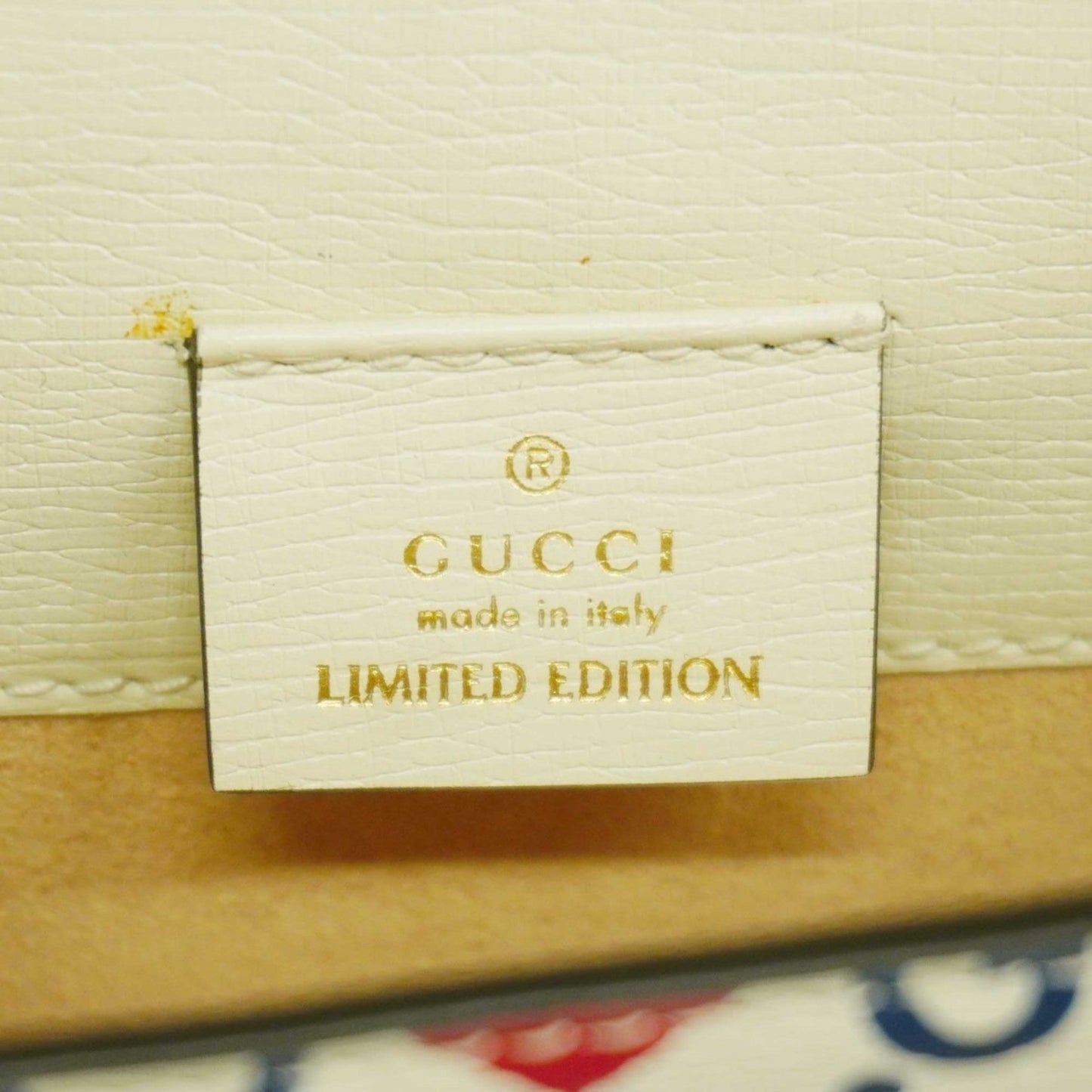 Gucci Multi-Color White Leather Shoulder Bag