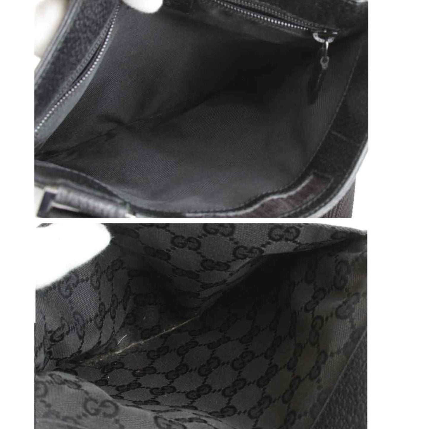 Gucci Gg Canvas Black Gg Canvas Shoulder Bag