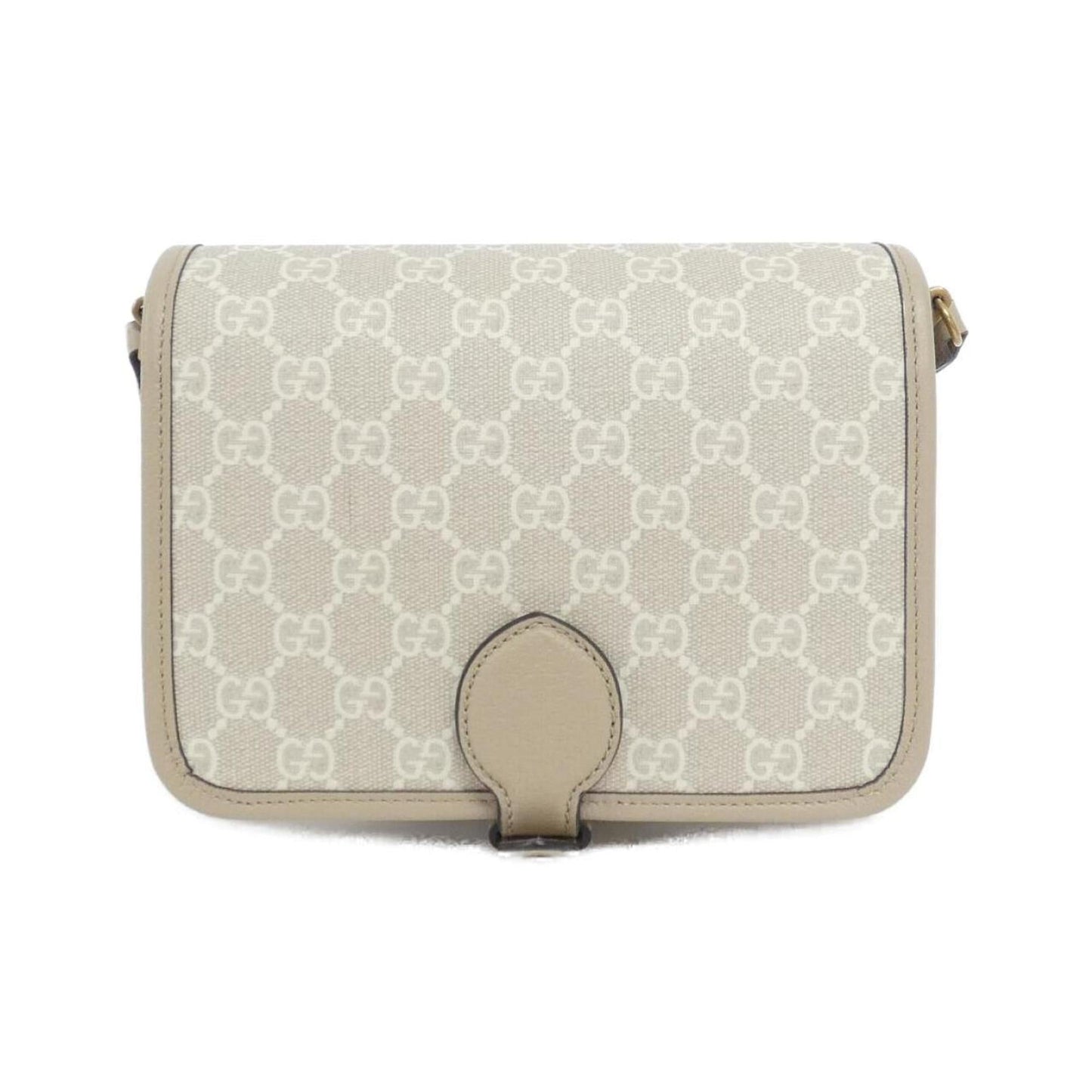 Gucci Beige White Gg Supreme Shoulder Bag