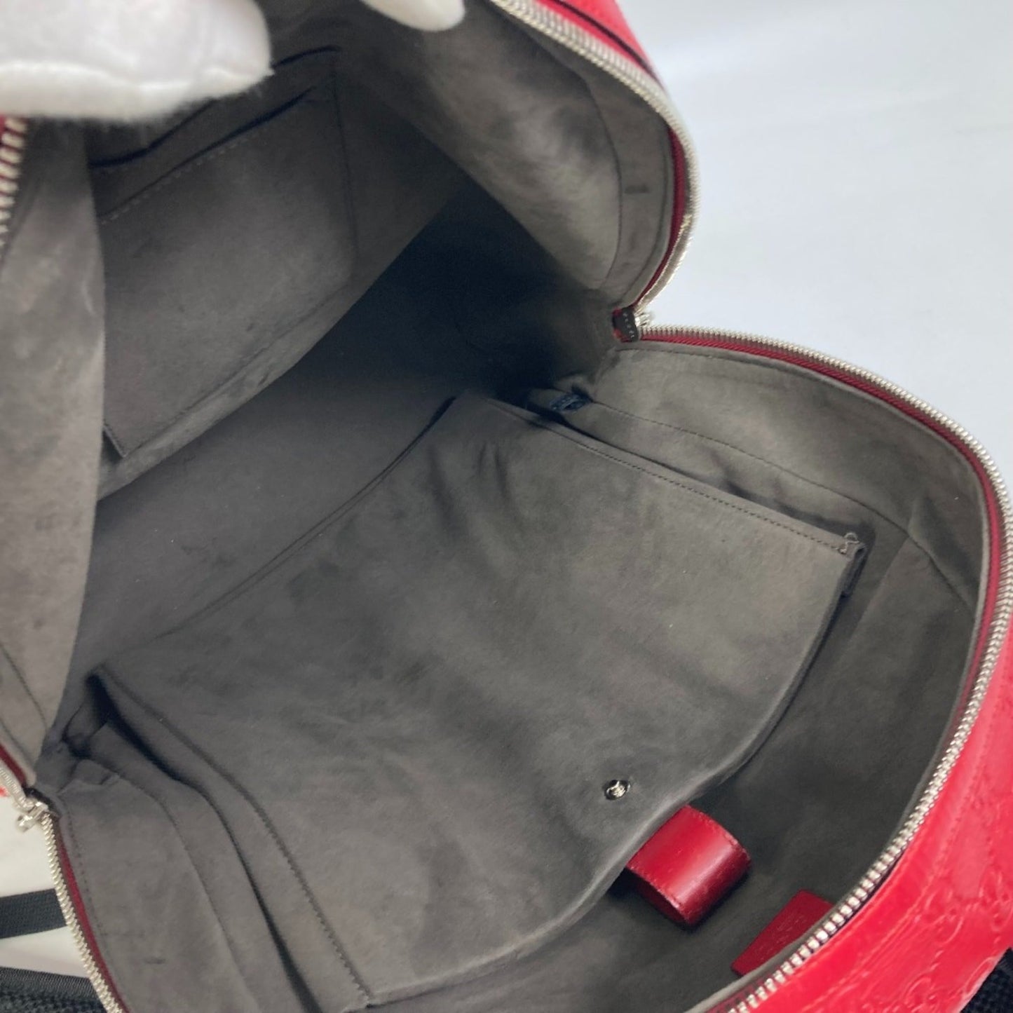 Gucci Red Leather Backpack