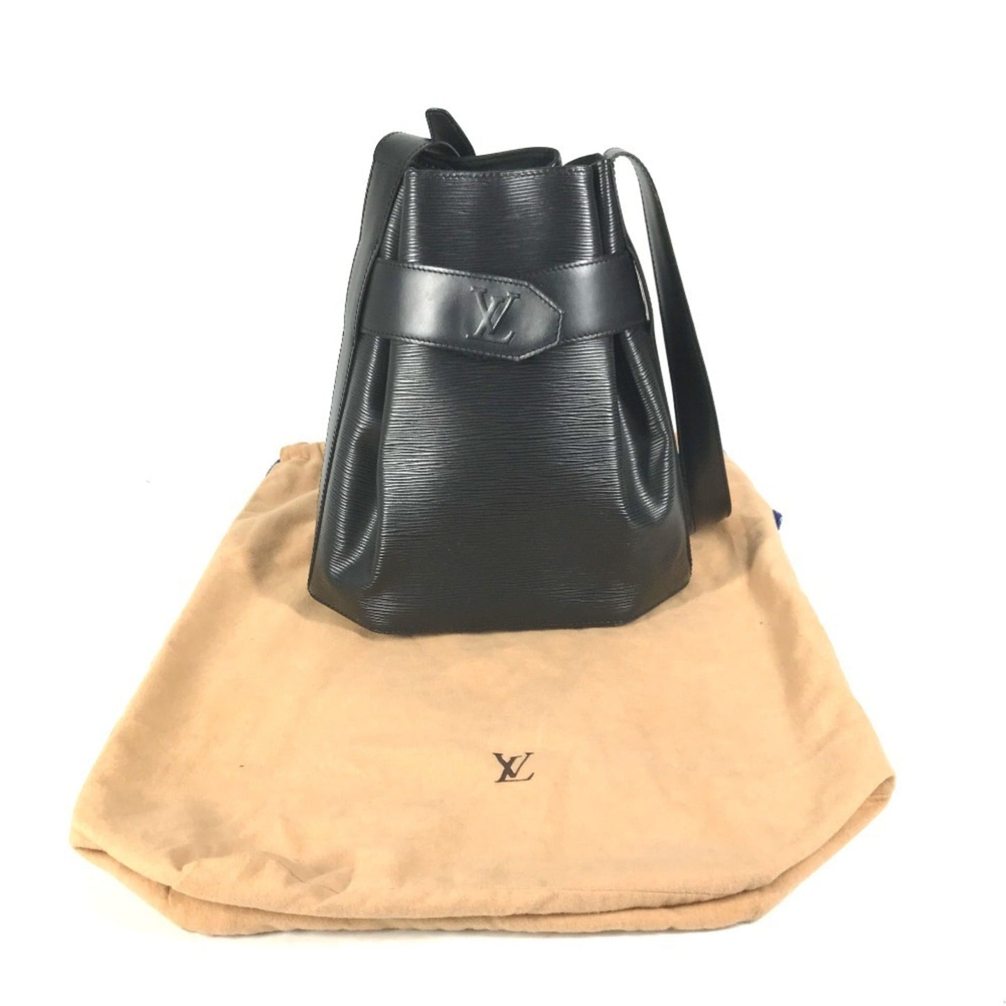 Louis Vuitton Black Noir Epi Leather Shoulder Bag