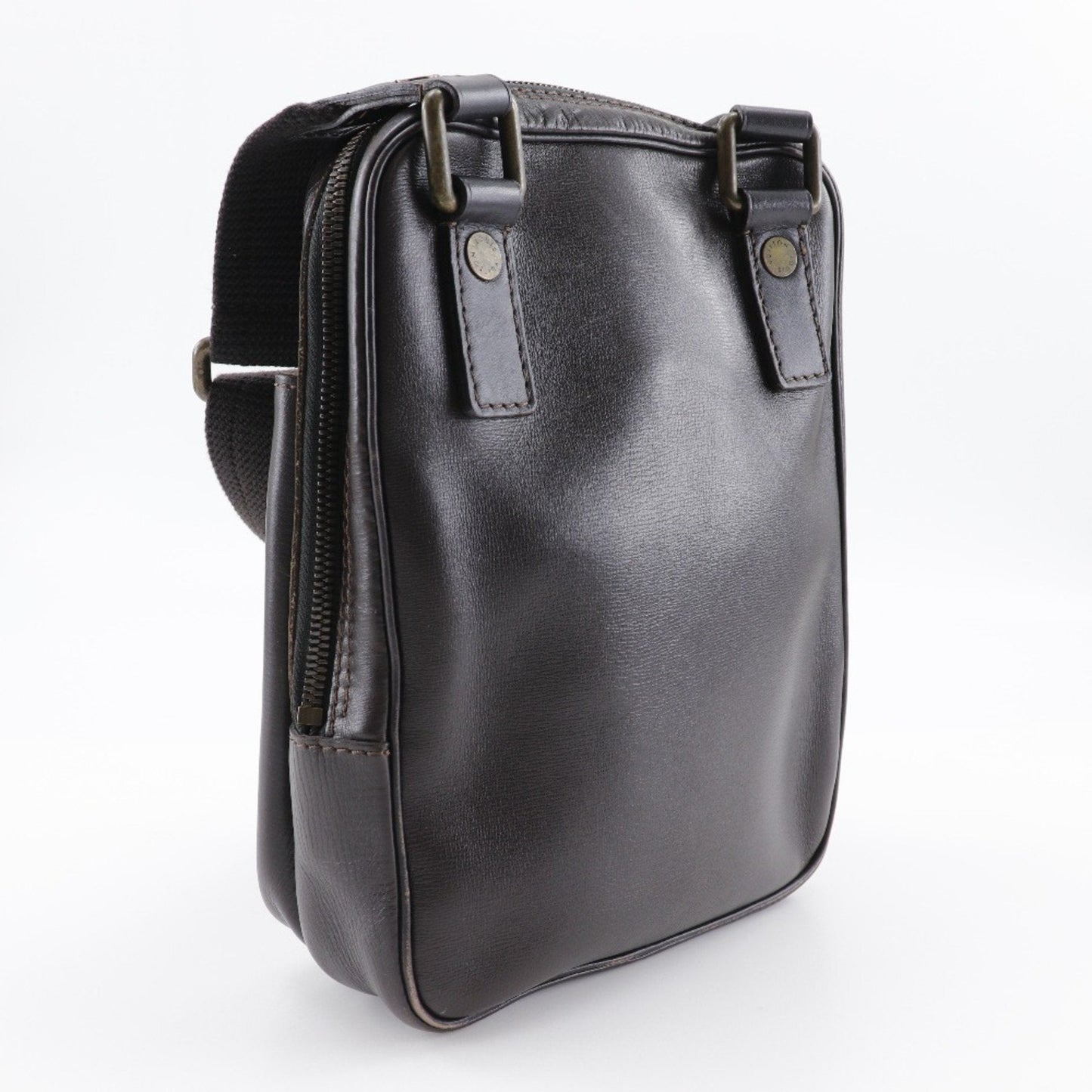 Louis Vuitton Brown Coffee Leather Shoulder Bag