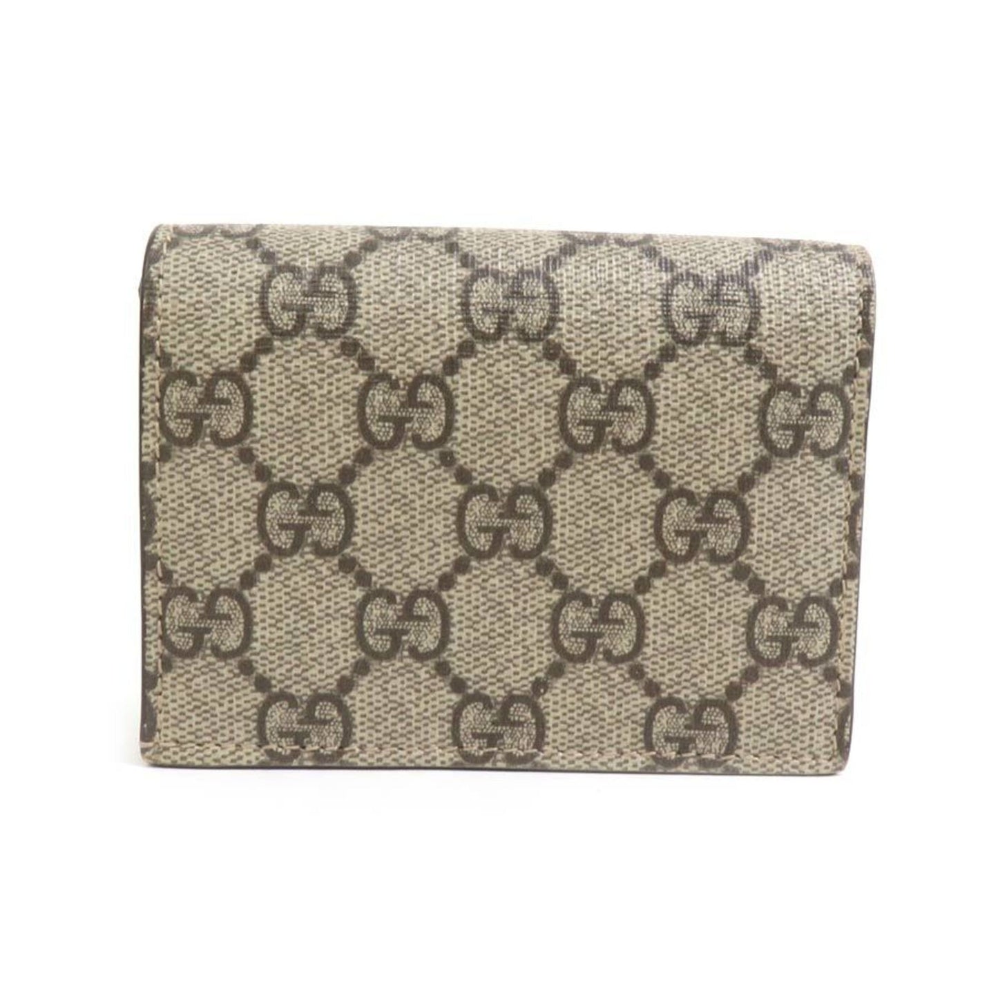 Gucci Beige Brown Gg Supreme Wallet (Bi-Fold)