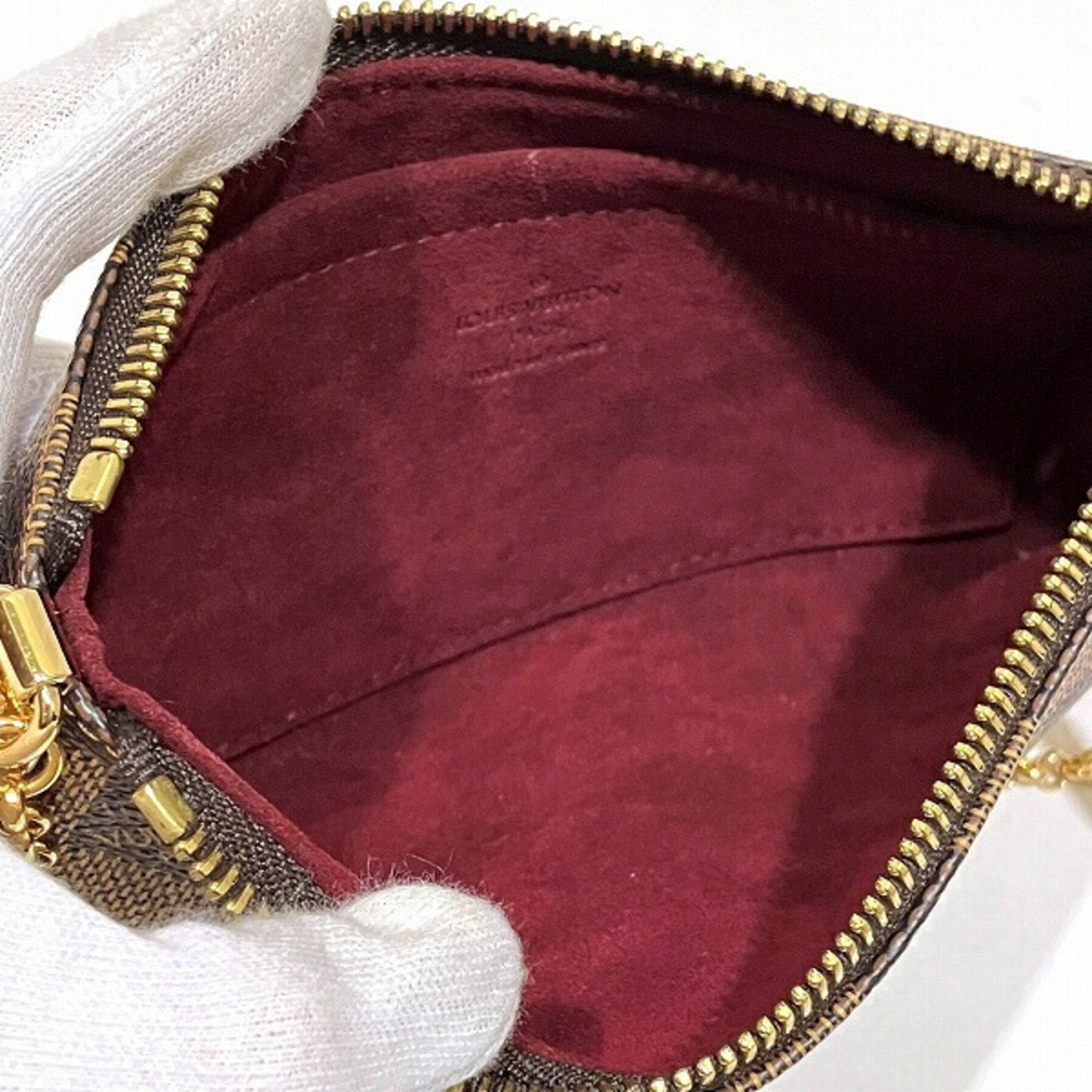Louis Vuitton Damier Brown Damier Canvas Pochette Shoulder Bag