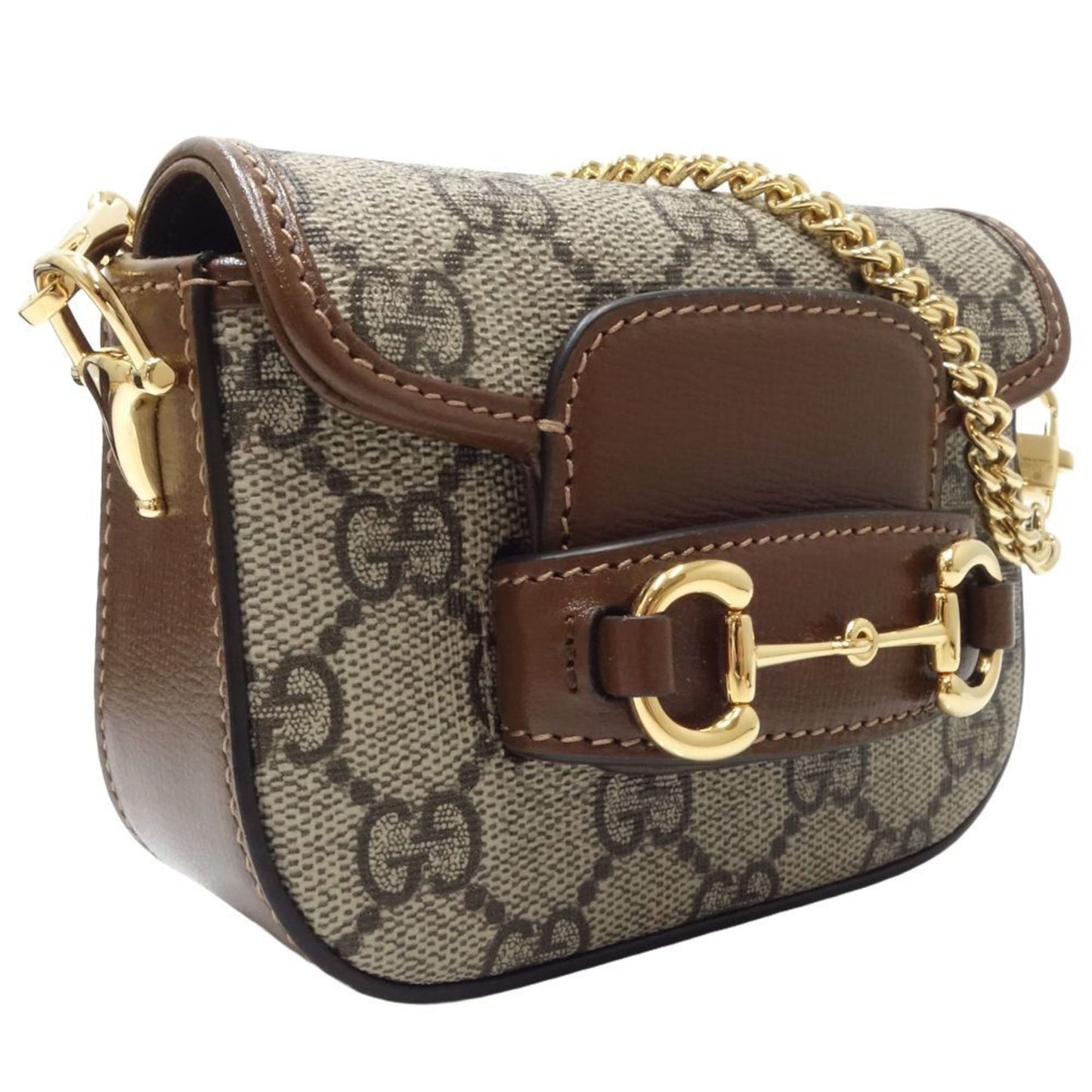 Gucci Beige Brown Gg Supreme Canvas Shoulder Bag