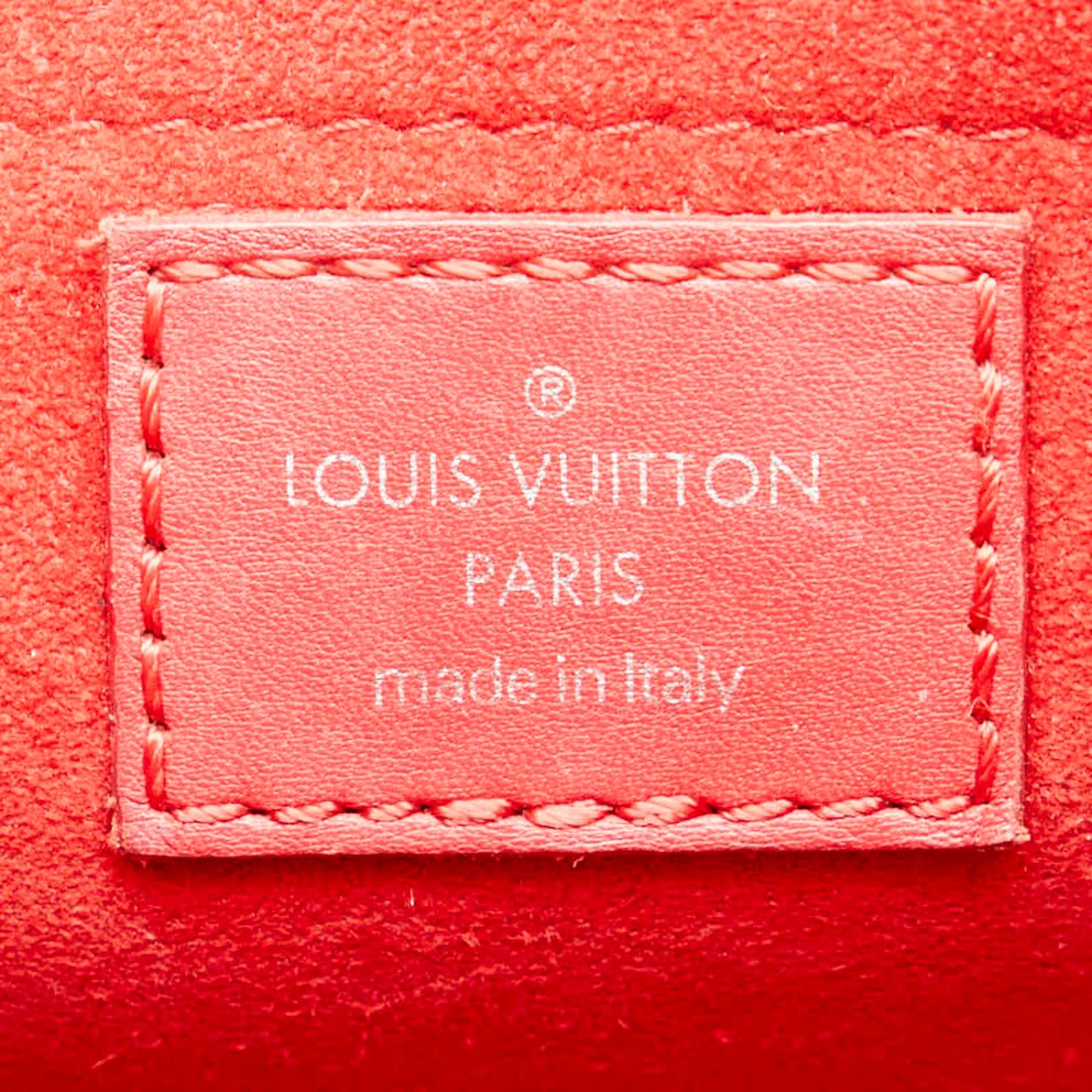 Louis Vuitton Red Color Leather Handbag Shoulder Bag