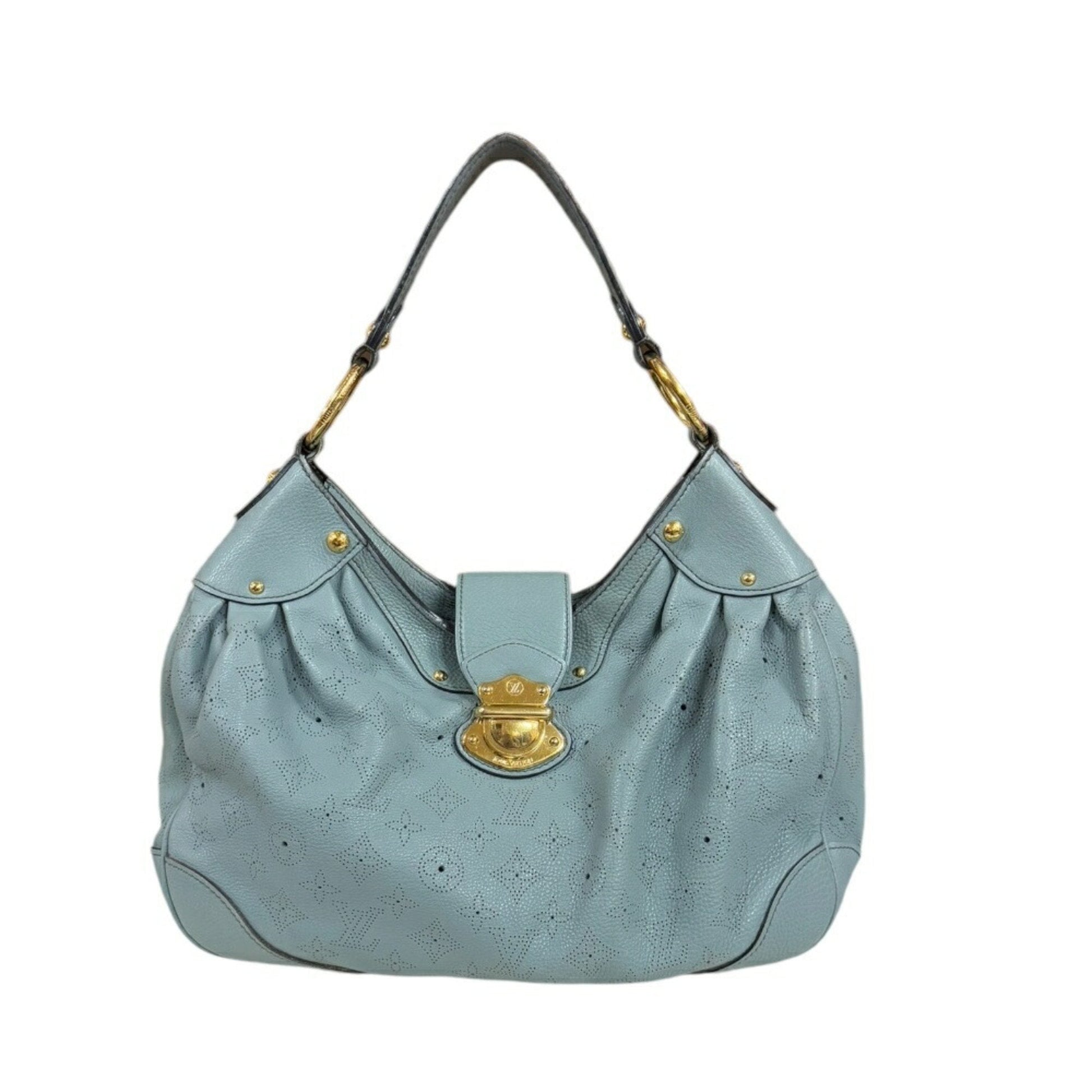 Louis Vuitton Blue Blue Ciel Mahina Leather Monogram Shoulder Bag ()