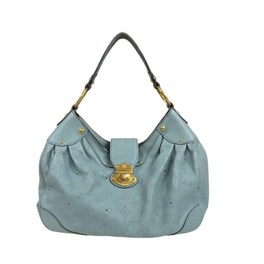Louis Vuitton Blue Blue Ciel Mahina Leather Monogram Shoulder Bag ()