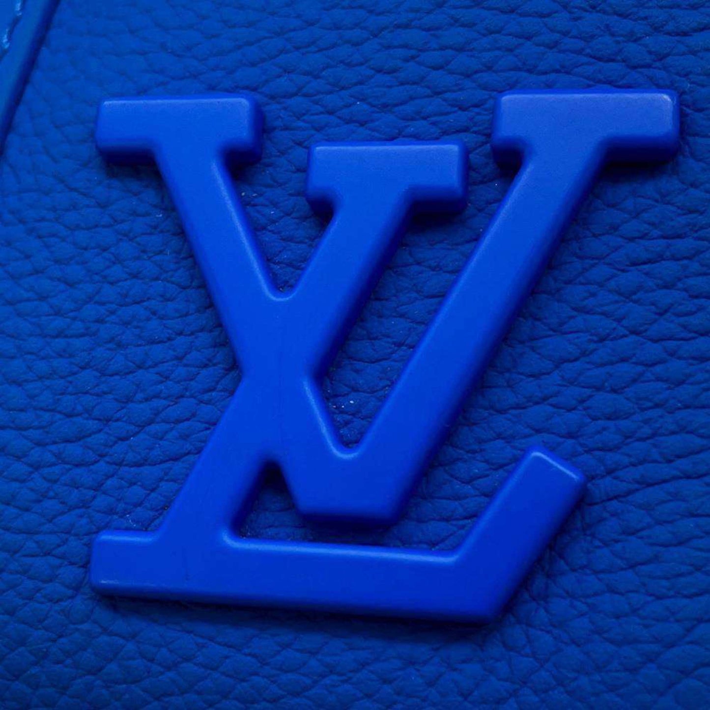 Louis Vuitton Blue Leather Shoulder Bag