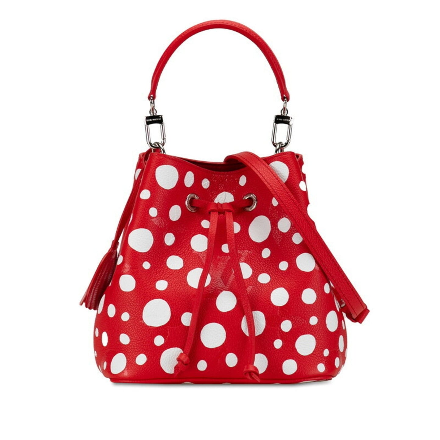 Louis Vuitton Red Color White Leather Handbag Shoulder Bag