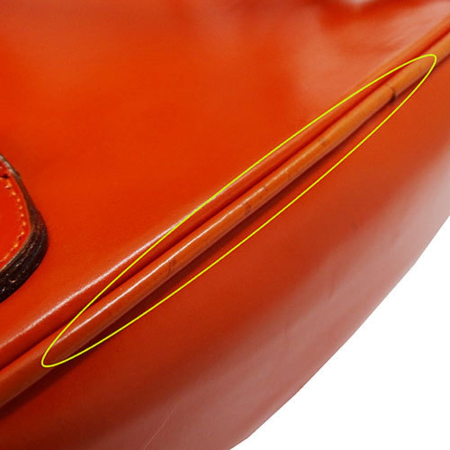 Gucci Orange Leather Backpack