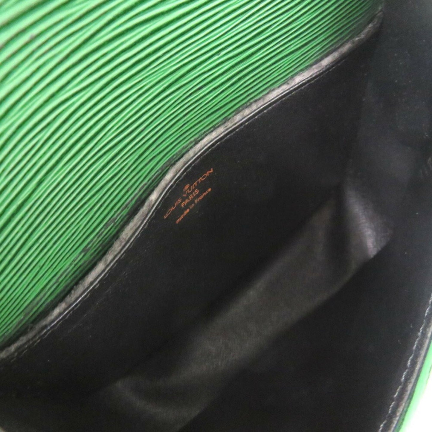Louis Vuitton Borneo Green Epi Leather Shoulder Bag