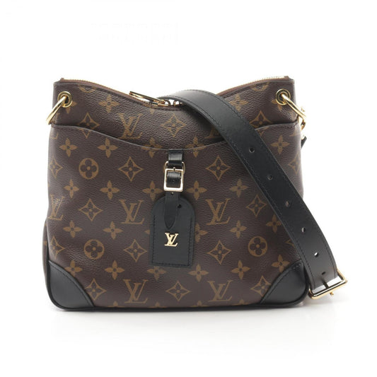 Louis Vuitton Black Brown Noir Monogram Leather Shoulder Bag ()