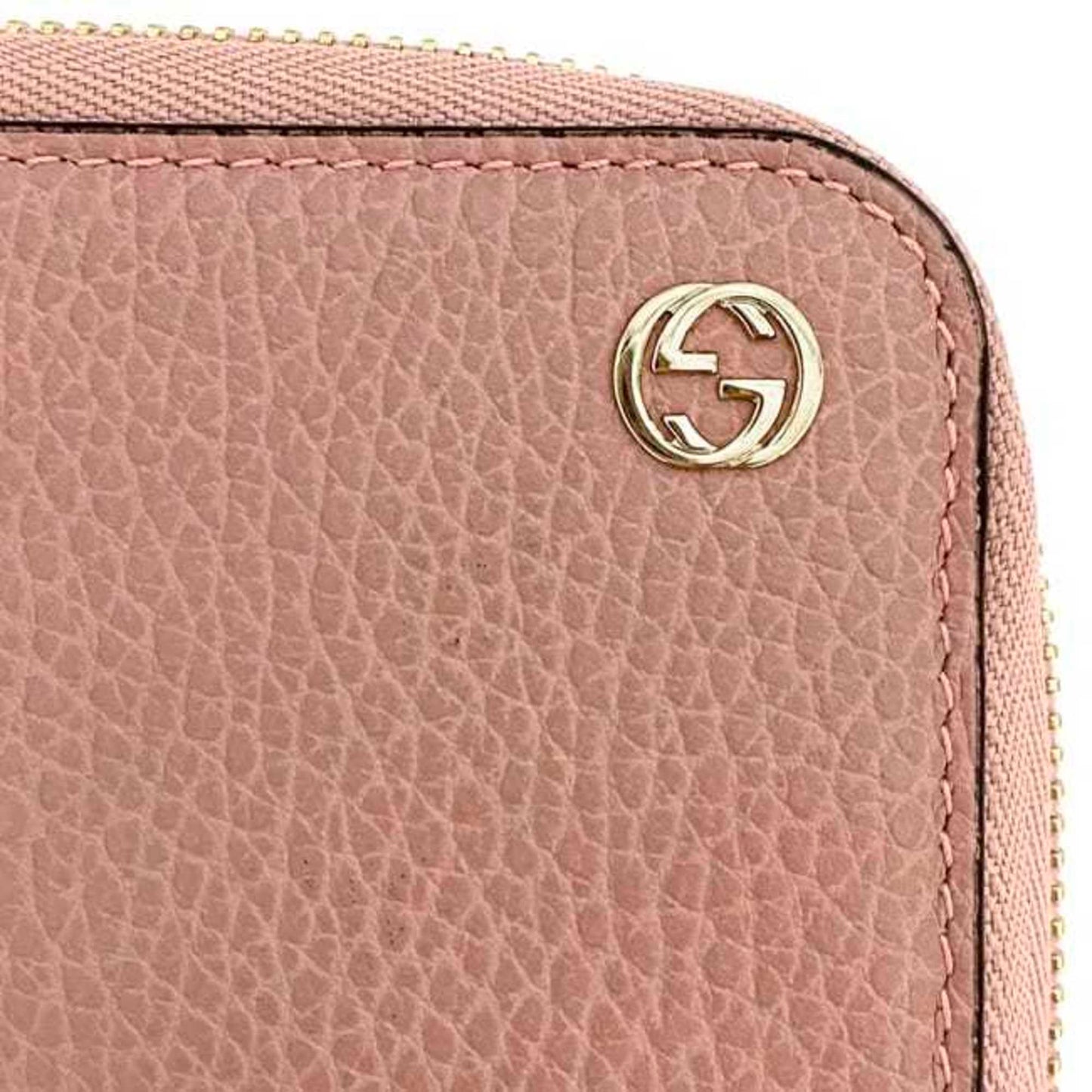 Gucci Pink Leather Wallet (Bi-Fold)