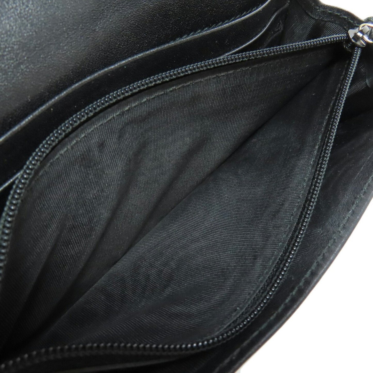 Gucci Black Leather Long Wallet (Bi-Fold)