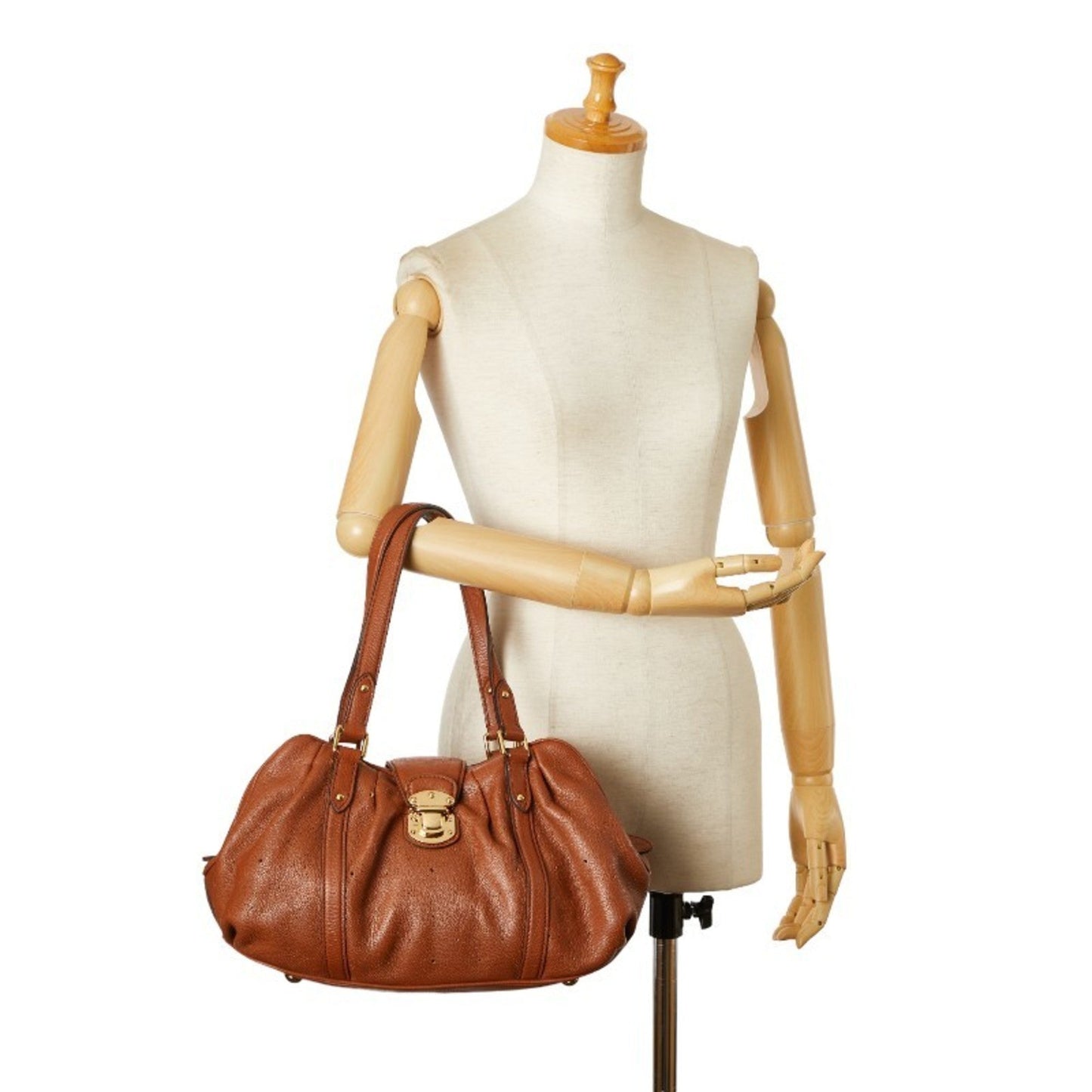 Louis Vuitton Mahina Brown Handbag Shoulder Bag