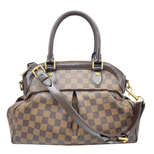 Louis Vuitton Brown Damier Canvas Handbag Shoulder Bag ()