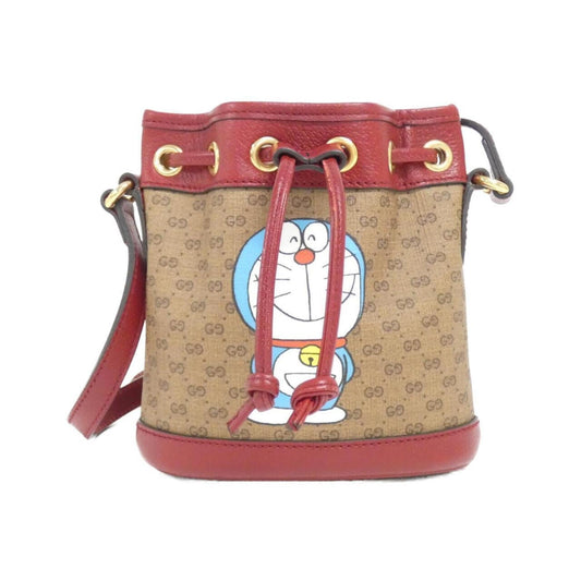 Gucci Beige Cherry Red Gg Supreme Leather Shoulder Bag ()