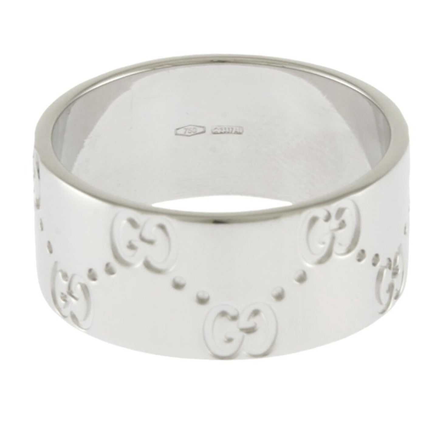 Gucci Icon White White Gold (18K) Band Ring