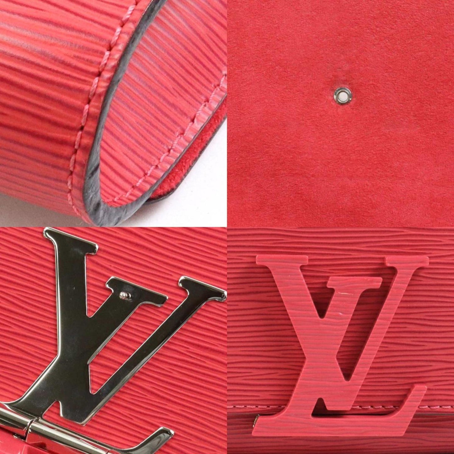 Louis Vuitton Pink Epi Leather Clutch Bag Pochette Shoulder Bag
