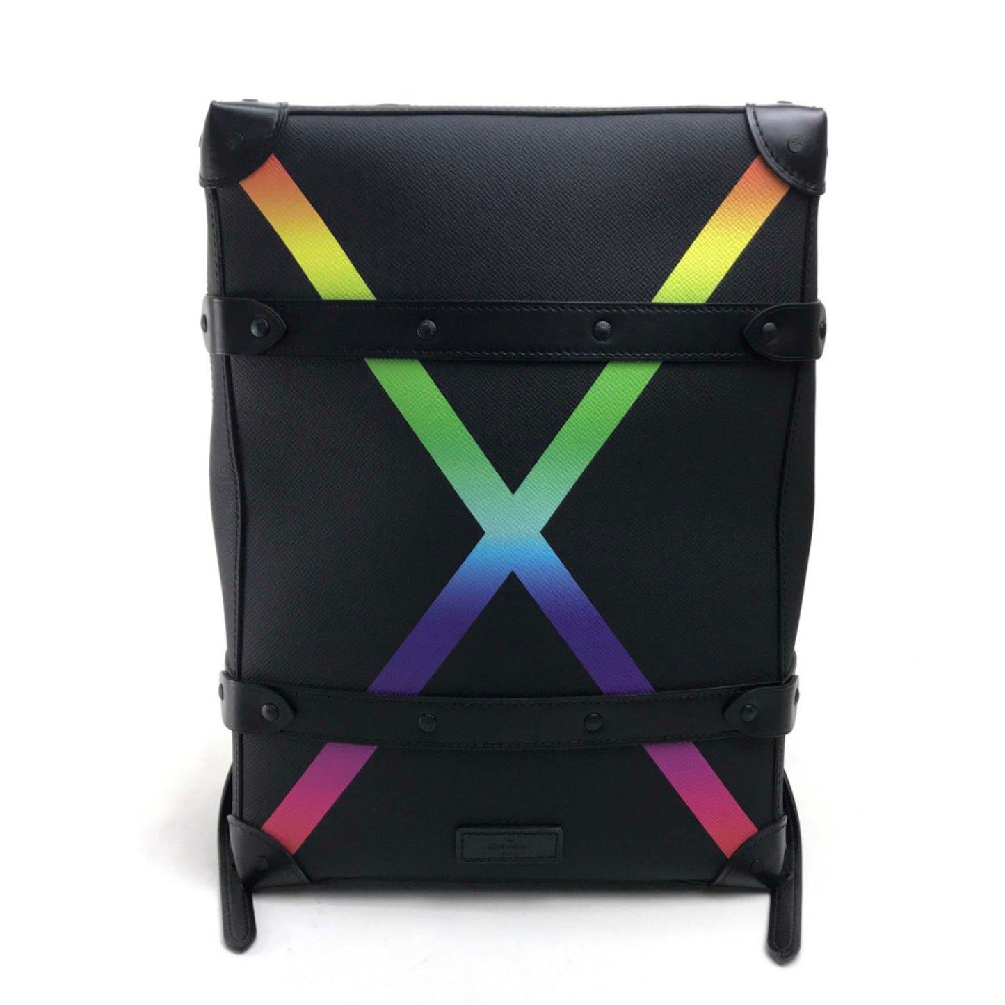 Louis Vuitton Black Leather Backpack ()